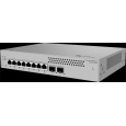 Huawei Data Communication,S220S-8T2X,S220S-8T2X,S220S-8T2X (8*10/100/1000BASE-T ports, 2*10GE SFP+ ports, built-in AC power, Fanle